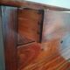 Molded walnut chest of drawers