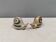 Ceramic snails as salt and pepper shakers, Denmark, 1970s-1980s