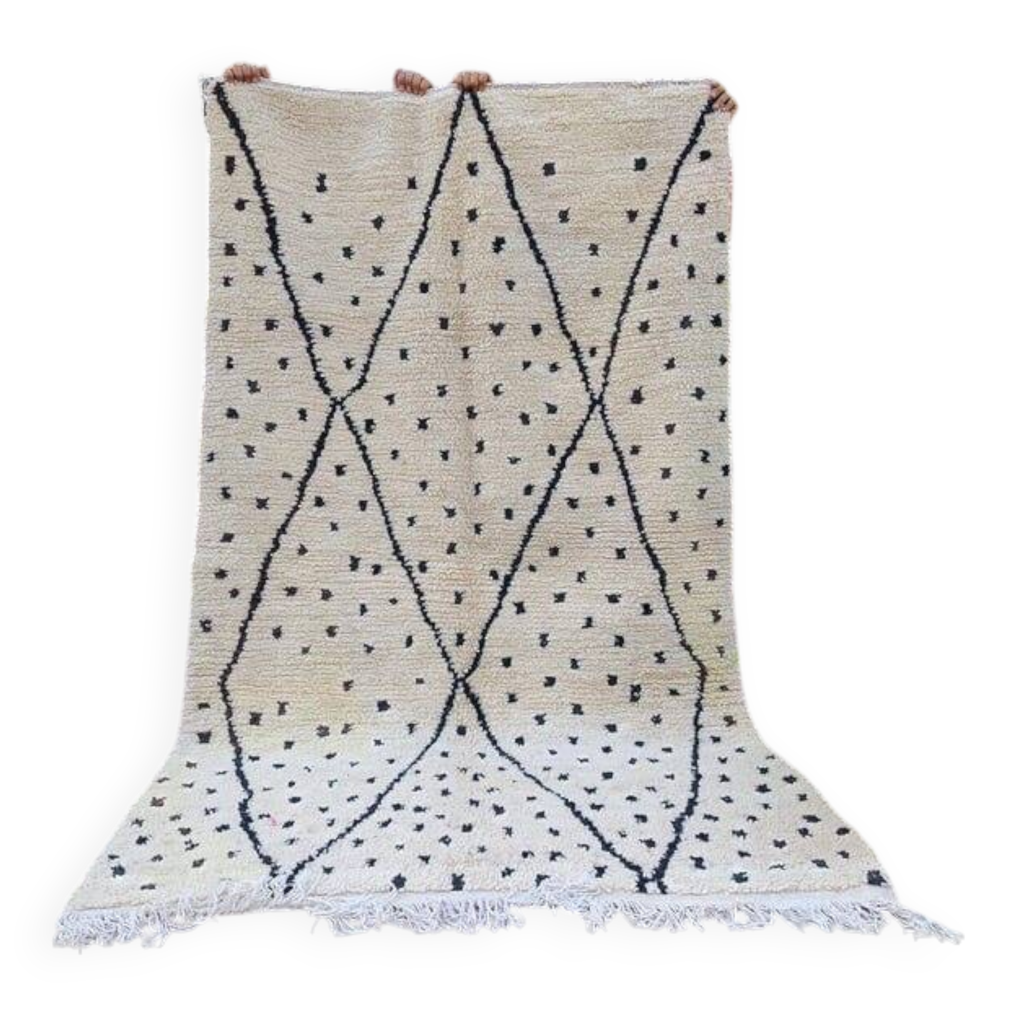 Handmade pure wool rug, size 150 x 250 cm.