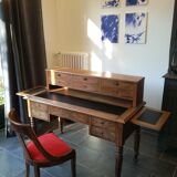 Louis Philippe 19th-century walnut desk Louis Philippe