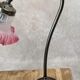 Vintage lamp with retro charm – frosted pink glass tulip