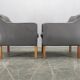 Pair of Leather Lounge Chairs by Børge Mogensen for Fredericia 1970s