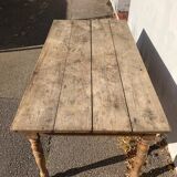 Old Solid Oak Farm Table
