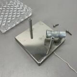 Small Cubic Textured Glass Wall Light in the Style of Orrefors, Germany, 1970s