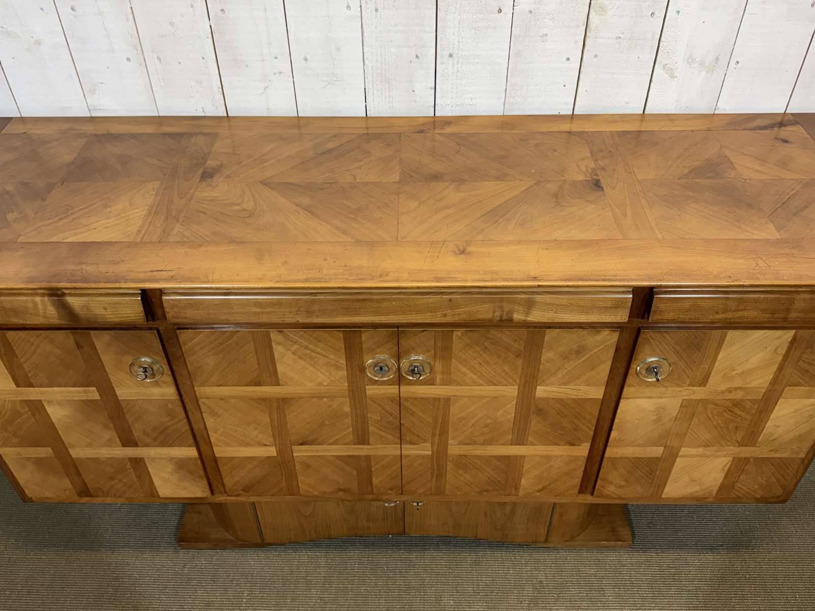 Art Deco enfilade signed Jorj Rual (1901-1986) dated 1935