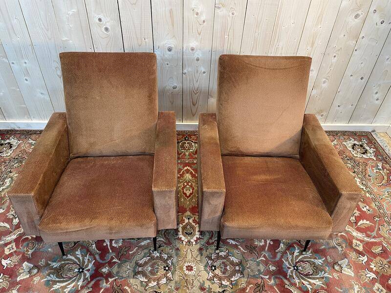 Pair of vintage 1950/1960 armchairs
