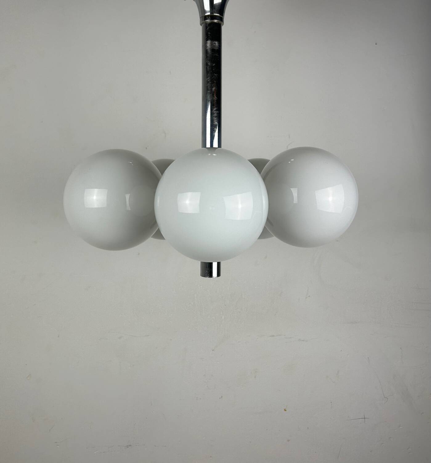 Suspension globe en verre vintage Hustadt Leuchten