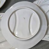 Art Nouveau majolica asparagus plates