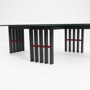 Table basse à cadre en bois, Italie, années 1970