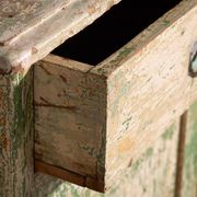 Old bedroom chest of drawers with green tones (c.1920) #8