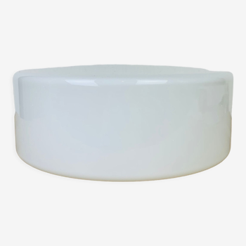 Vintage opaline round wall lamp 22.5 cm