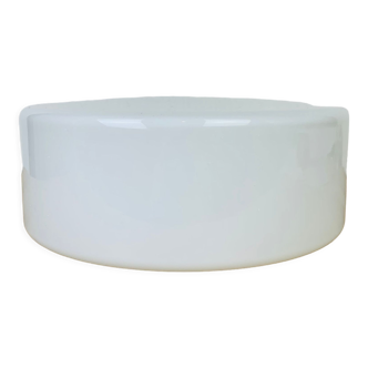 Vintage opaline round wall lamp 22.5 cm