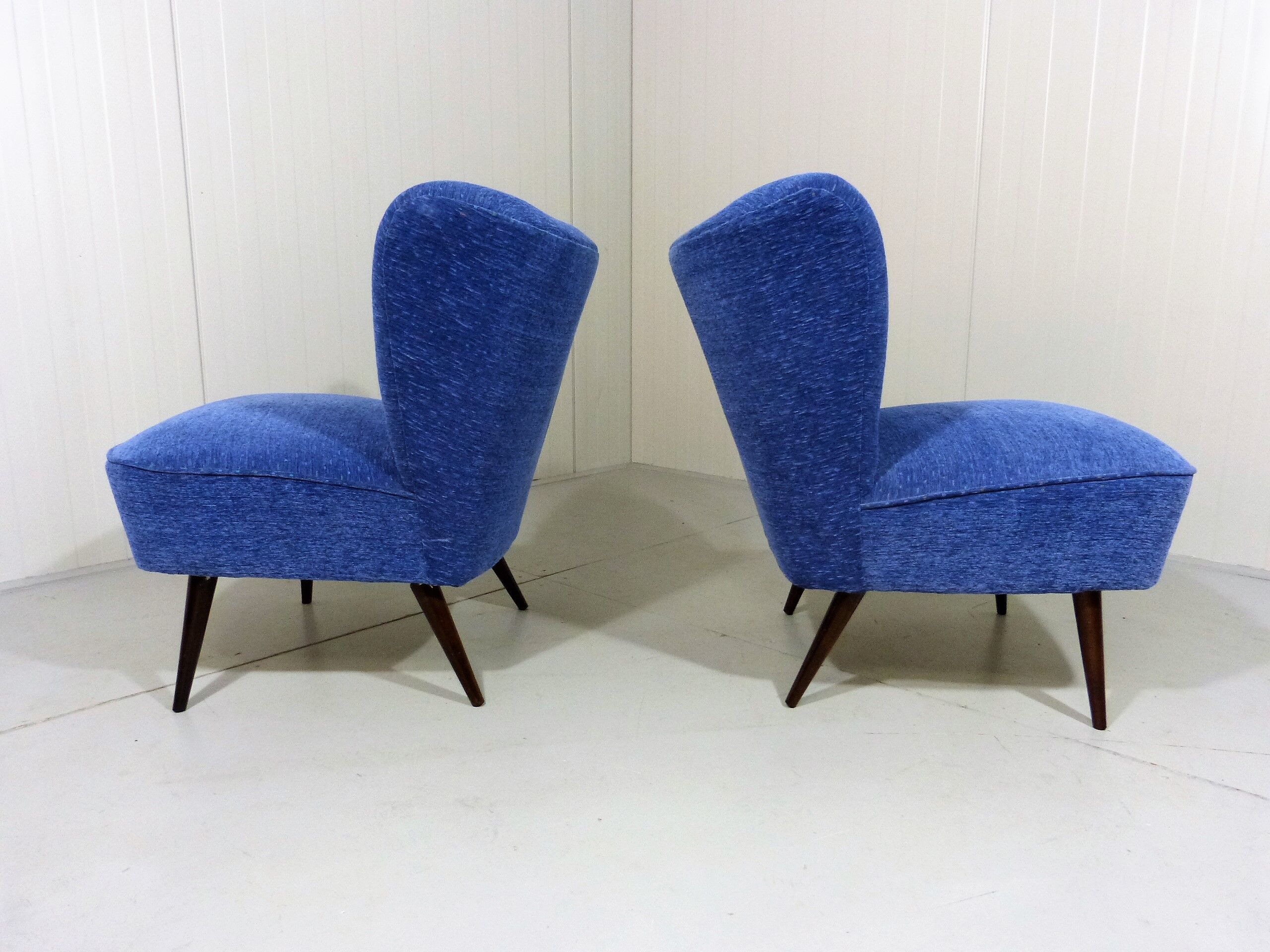 Set of 2 cocktail chairs, 1960's