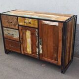 Buffet en bois coloré