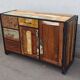 Colorful wooden sideboard