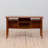 Danish mid century modern teak desk in teak with 4 drawers, 1960s