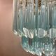Lampe de plafond striée Murano, années 1980