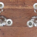 Paire de chandeliers 5 branches (estampillés Quist)