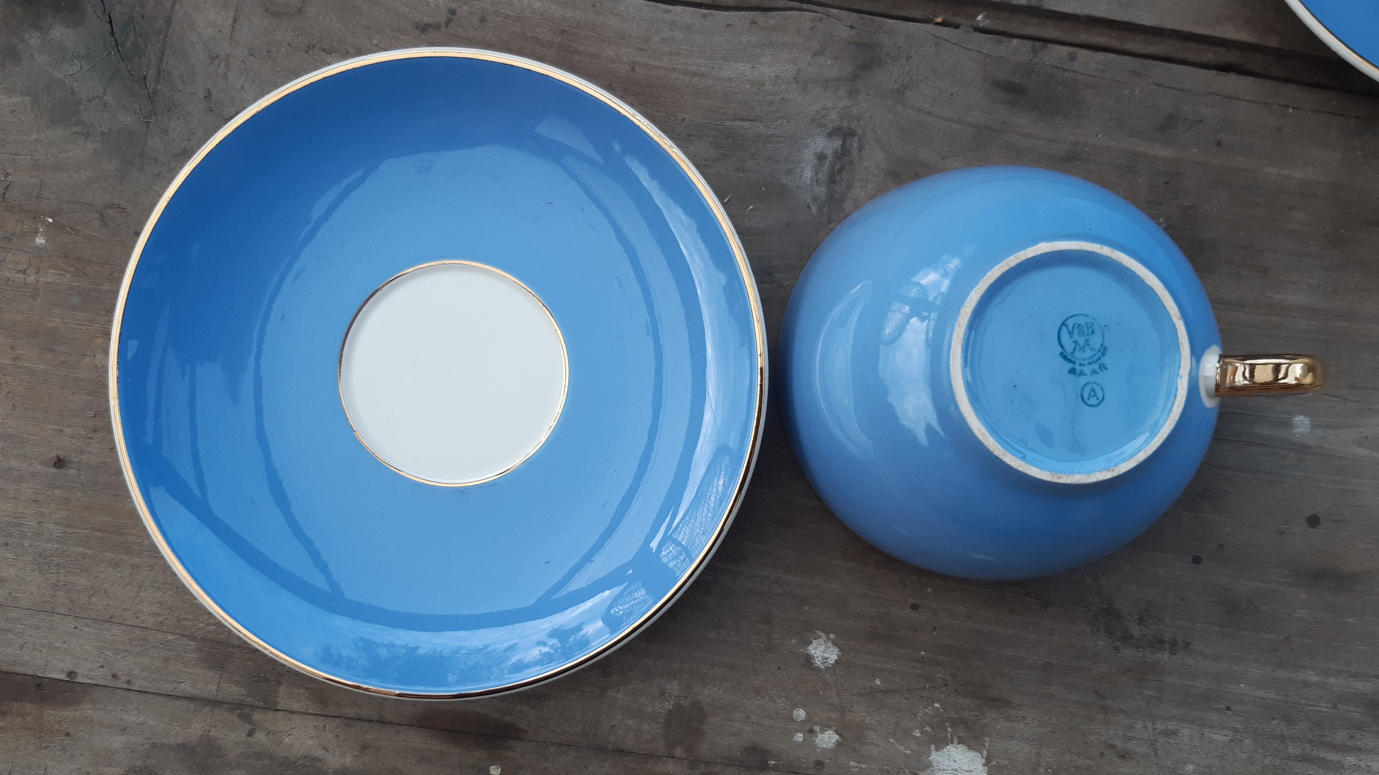 Set of 5 cups and coffee saucers, Villeroy Boch