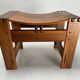 Wooden Stools attributed to Giuseppe Rivadossi for Officina Rivadossi, Italy, 1970s, Set of 2