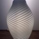 Murano glass lamp with ribbed pattern, 1970s