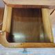 Pair of Art Decò bedside tables in walnut and thuja