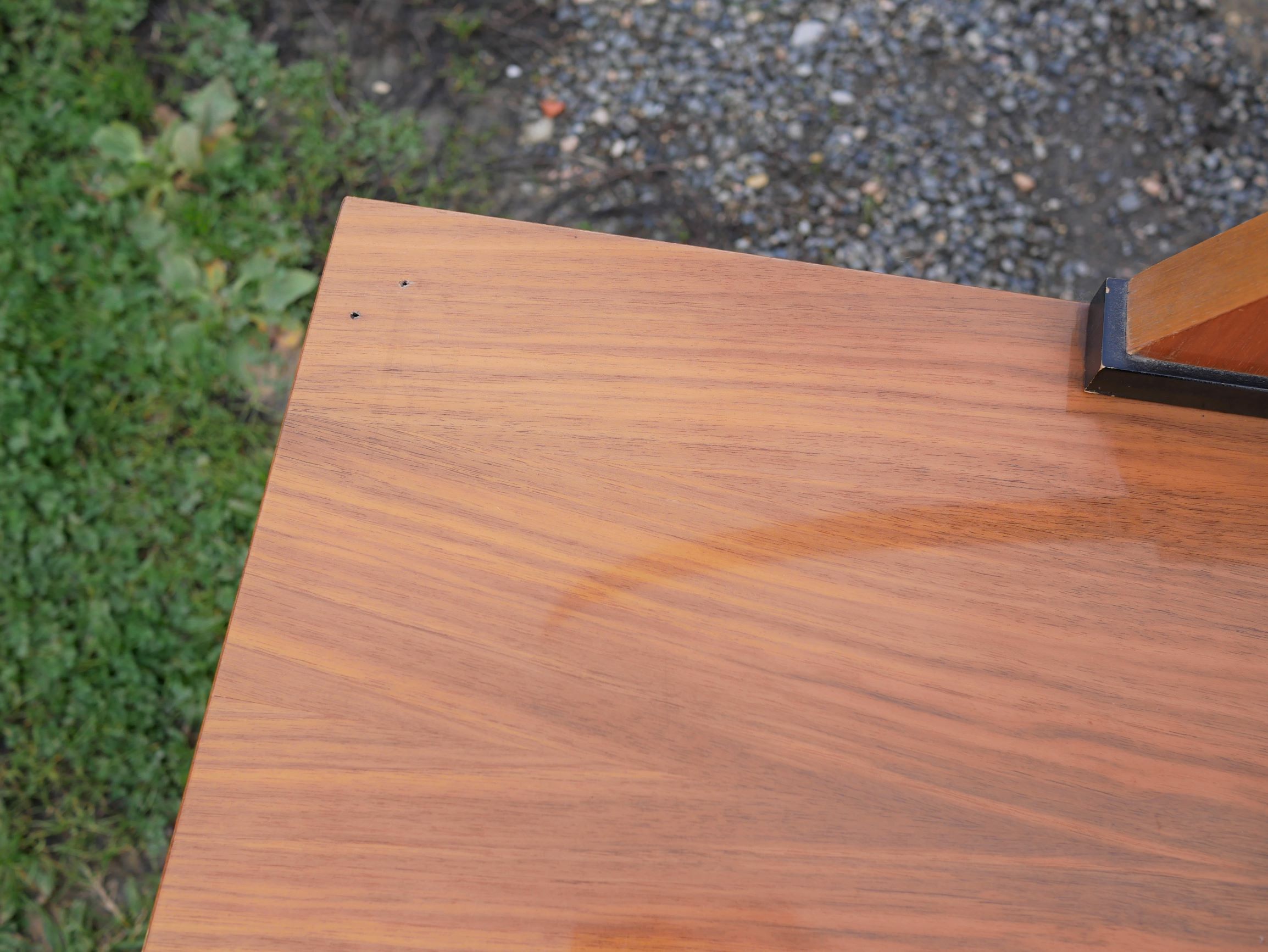 Coiffeuse vintage en bois