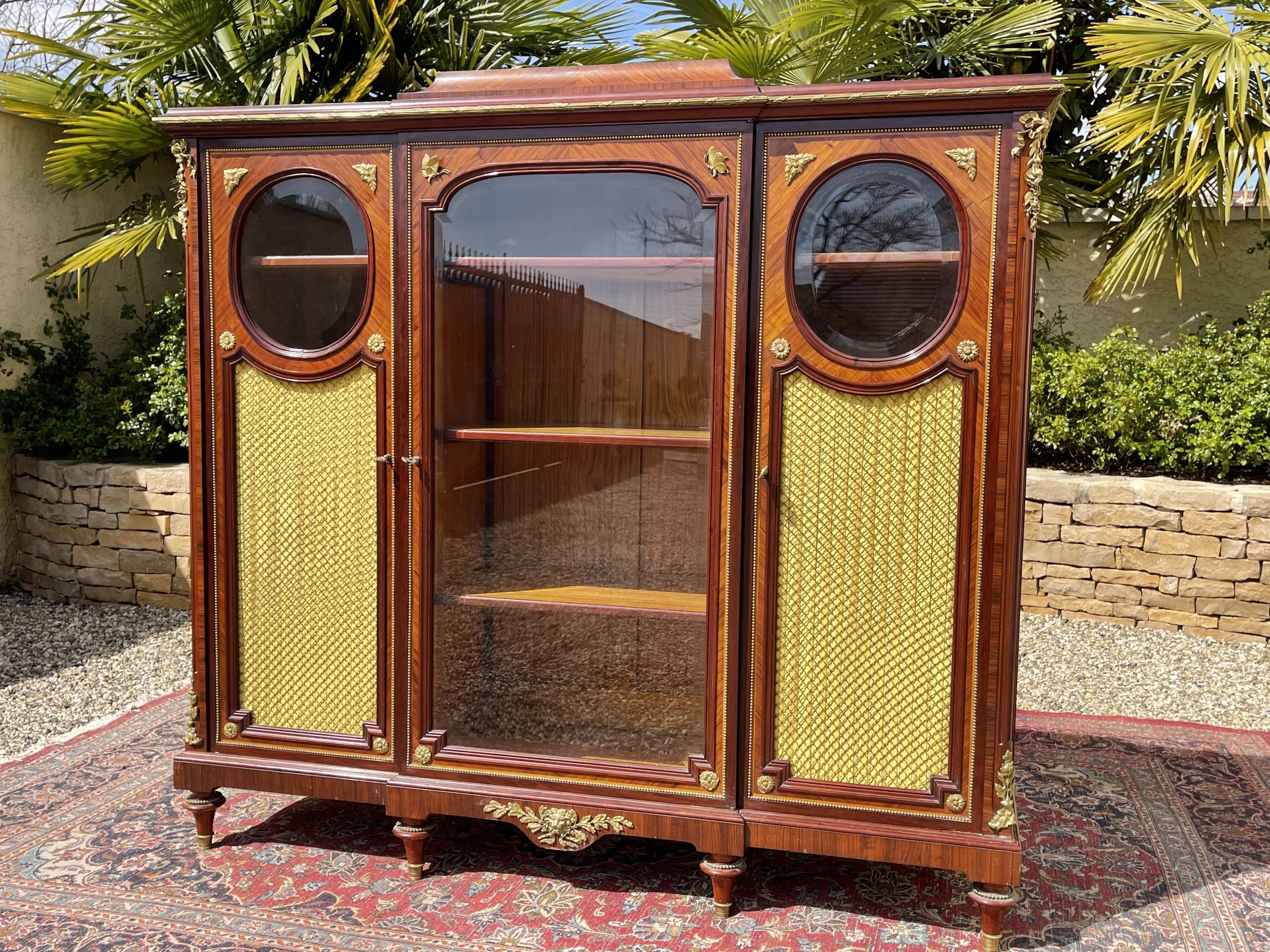 Bibliothèque aux Papillons Style Louis XVI - Napoléon III