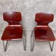 pair of vintage Flötotto chairs in pagwood 1970