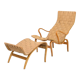'Pernilla' armchair and footstool designed by Bruno Mathsson