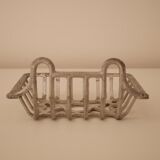 Metal wall-mounted soap holder