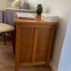 1950s vintage children's desk in light oak