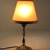 Golden metal lamp