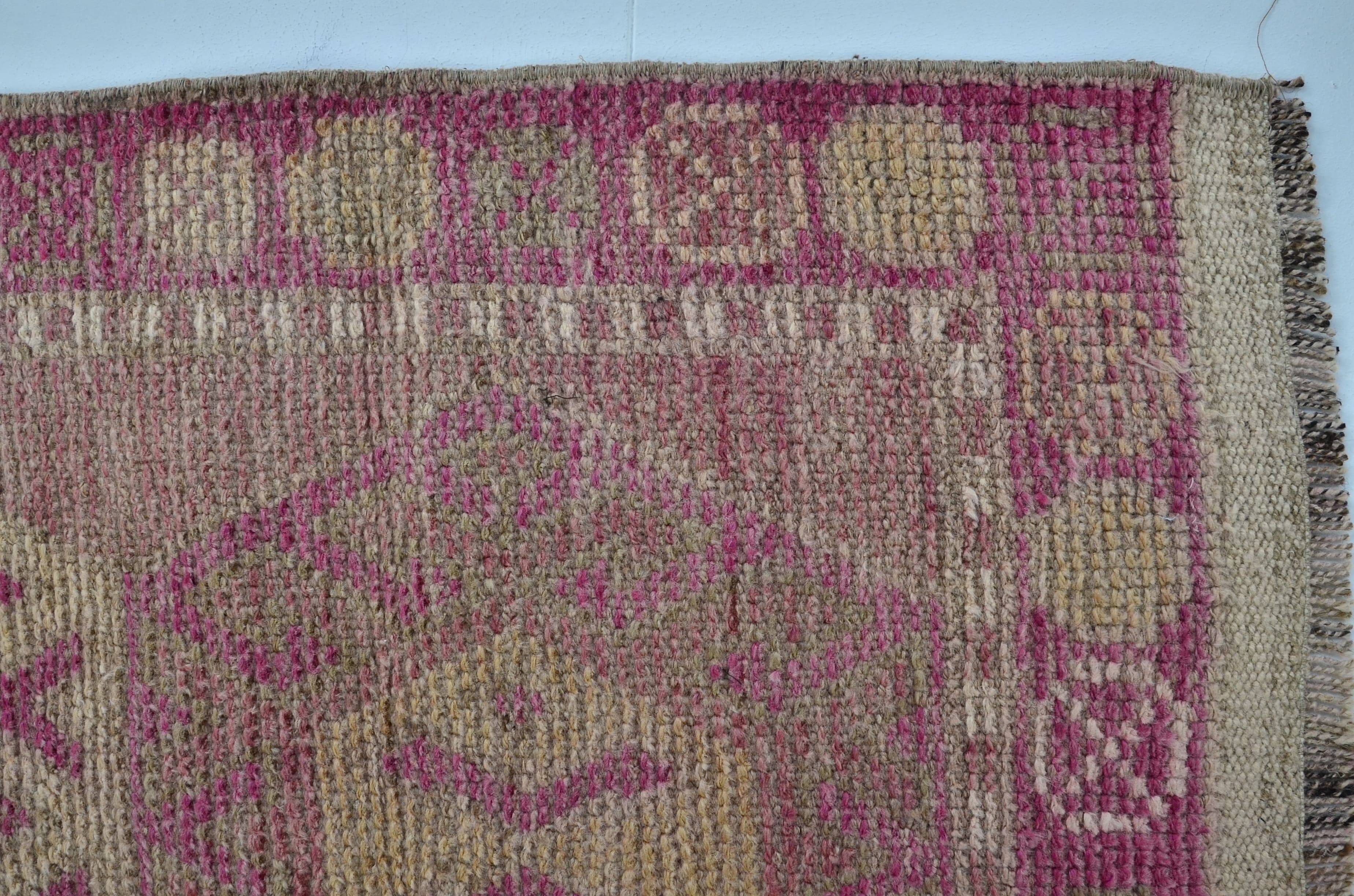 Tapis de couloir géométrique turc Oushak Sku 2178