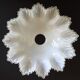 Old vintage white opaque glass ceiling light