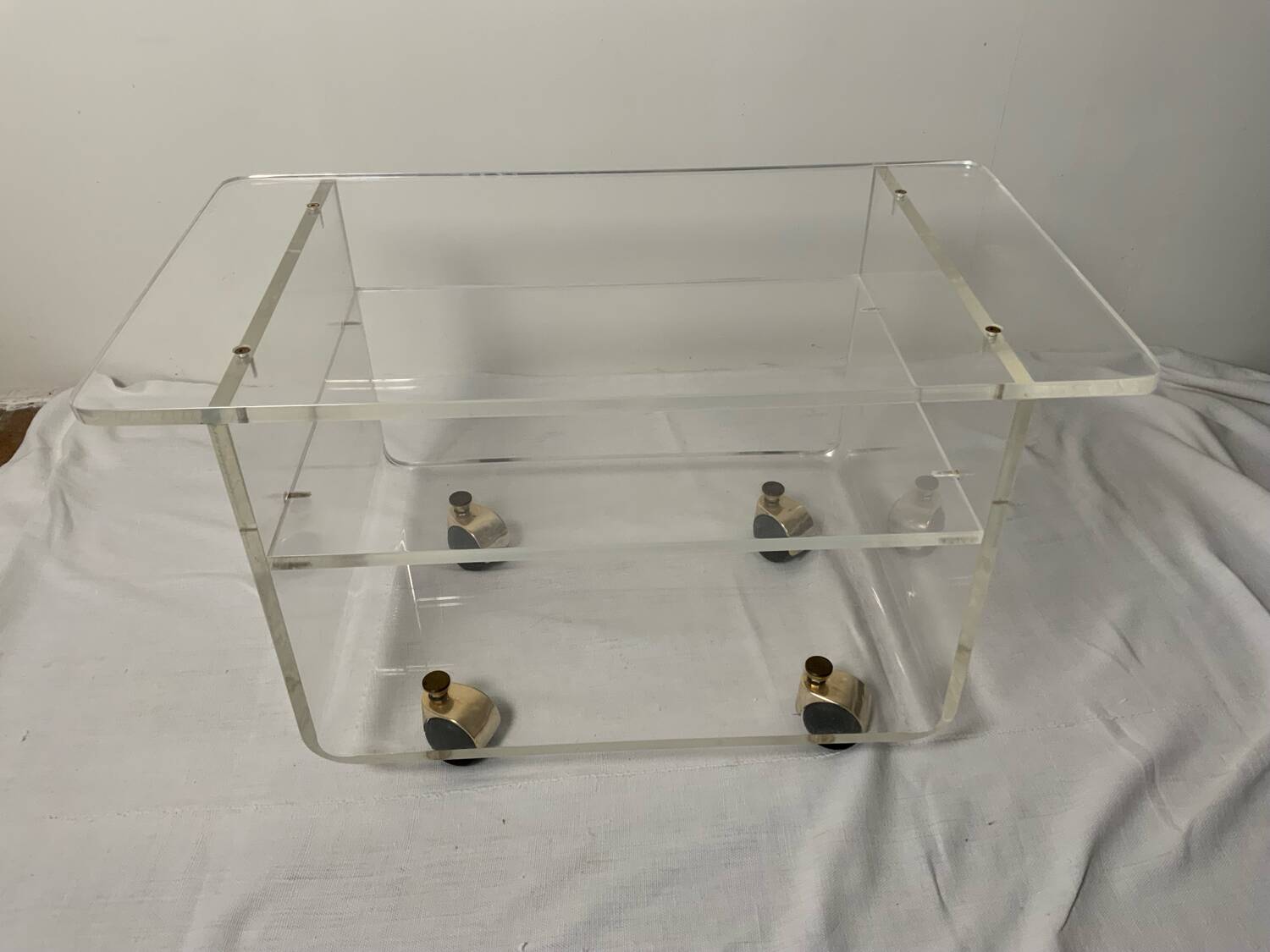 Plexiglass coffee table