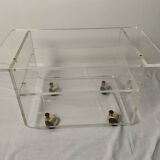 Plexiglass coffee table
