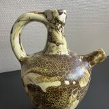 Ceramic pitcher signed Pegomas