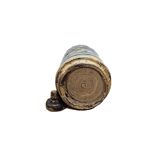 Antique Persian Qajar Ceramic Round Bottle, Circa 1900
