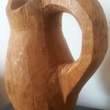 Early 20th century raw wood pitcher