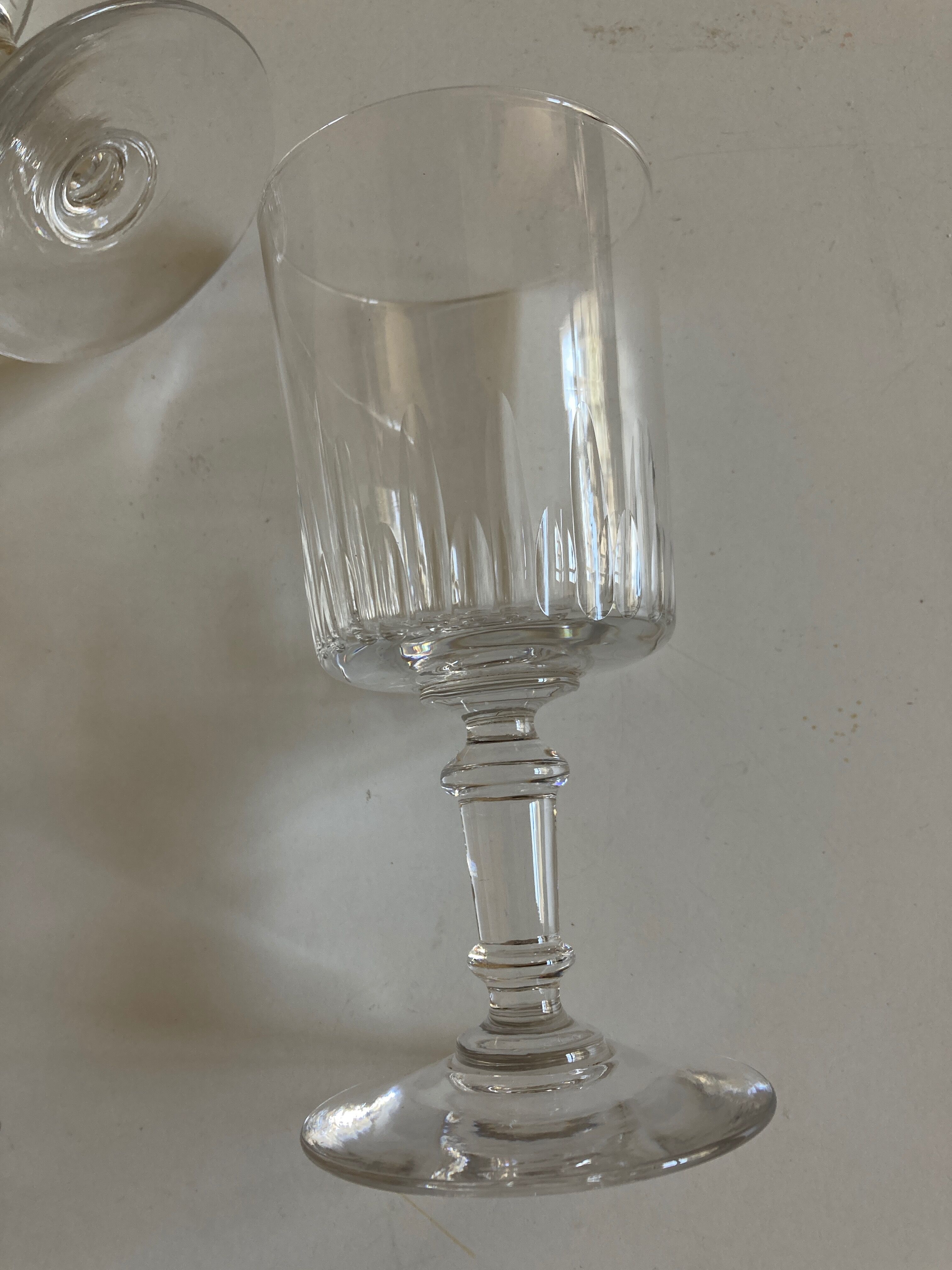 Set of 6 glasses water in crystal Baccarat 19th