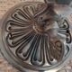 Bronze wall sconce with tulip 19th century