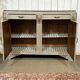 Art Deco sideboard in walnut, oak and marble top.