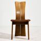 CJ Rosengaarden oak dining set, Set of 7