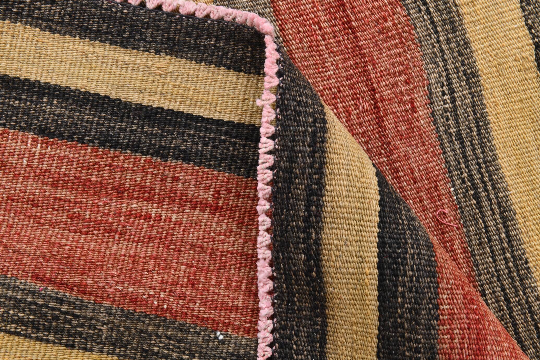 3x10 Rug For Hallway Red & Brown Vintage Kilim Runner Rug, 88x301Cm SK32981