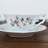 Service à café 12 pièces en porcelaine de Sologne France