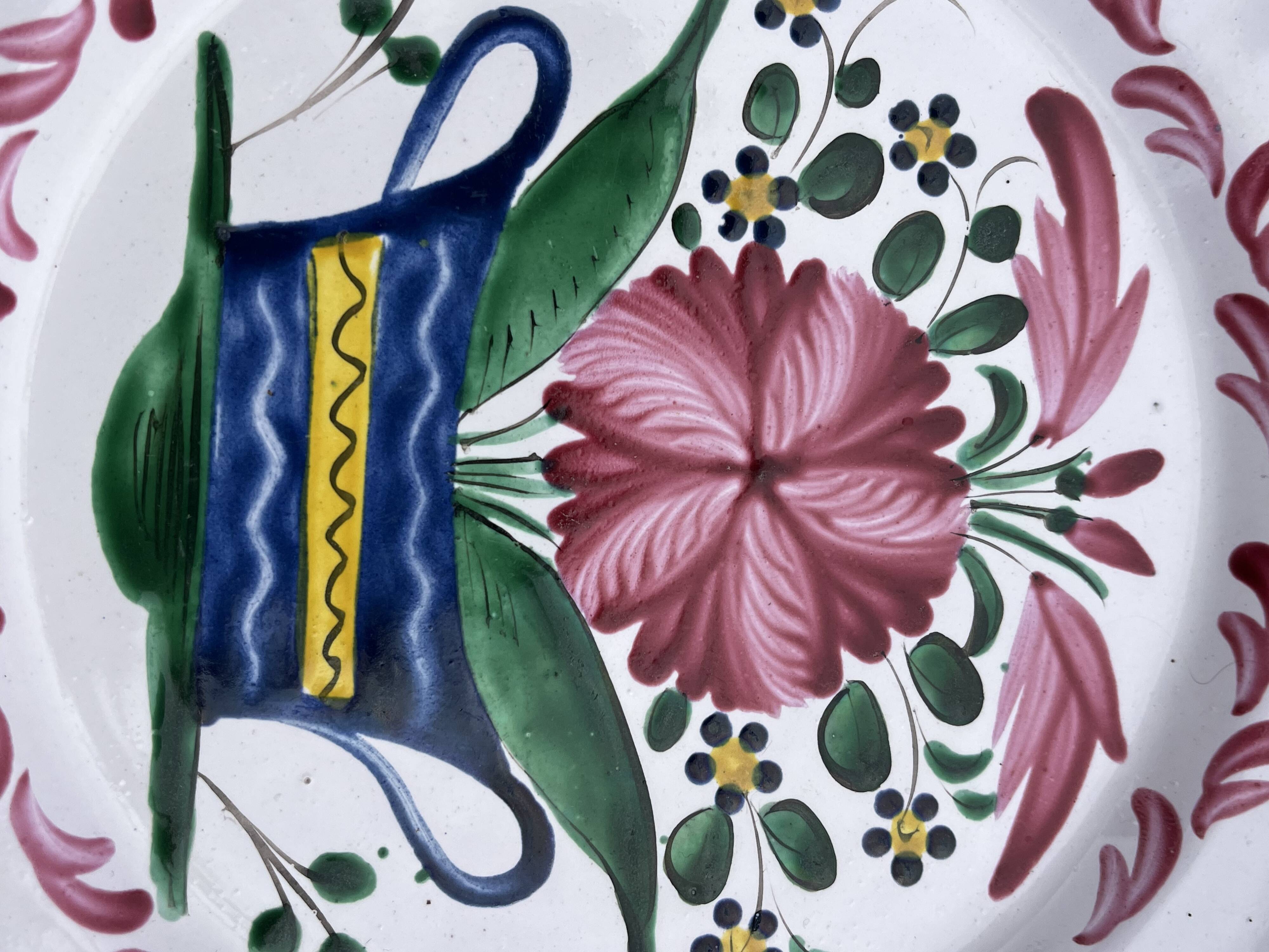Two very old earthenware plates from the East.