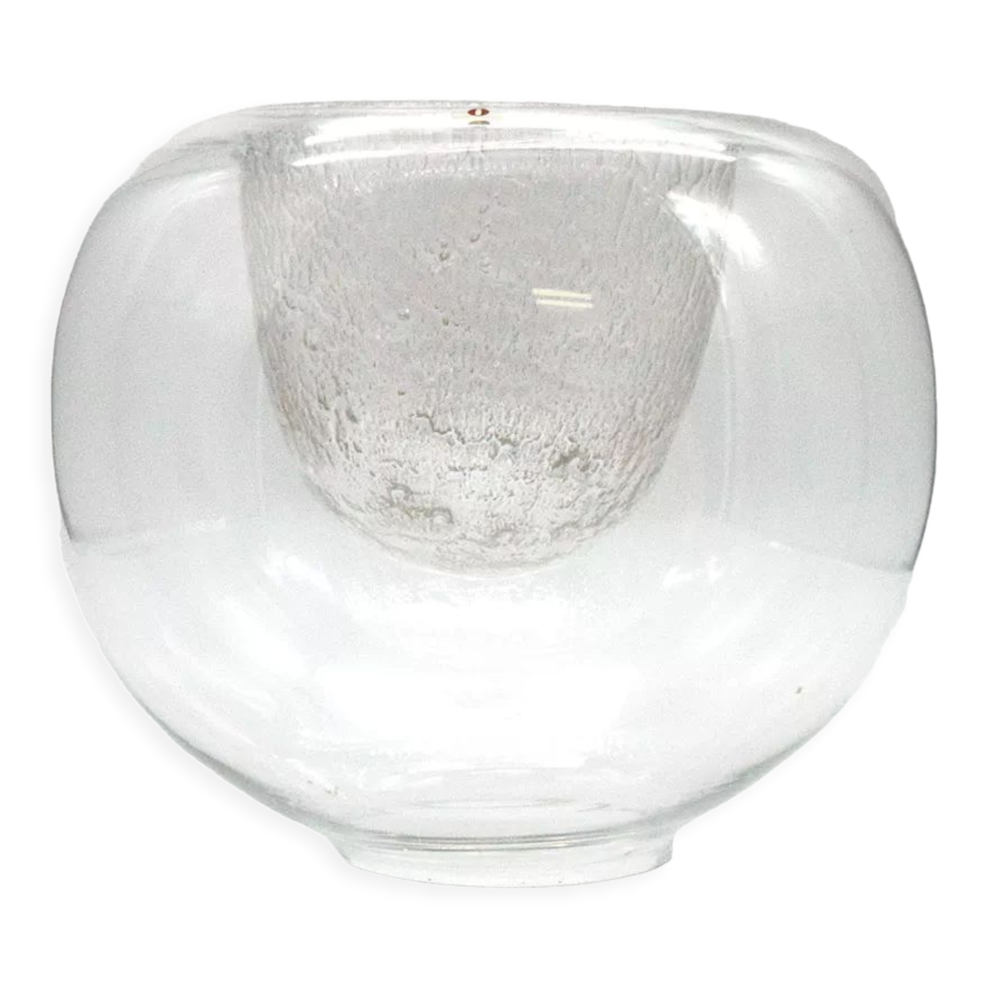 Centre de table en cristal par Tapio Wirkkala pour Littala années 1970