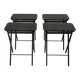 Set of 4 service tables by Artex-Green Corp, 1960s, USA