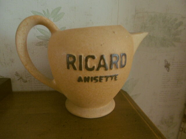 Vintage Ricard sandstone pitcher